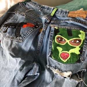 ✨🛍🎀Customized Rapper Jeans🎀🛍✨